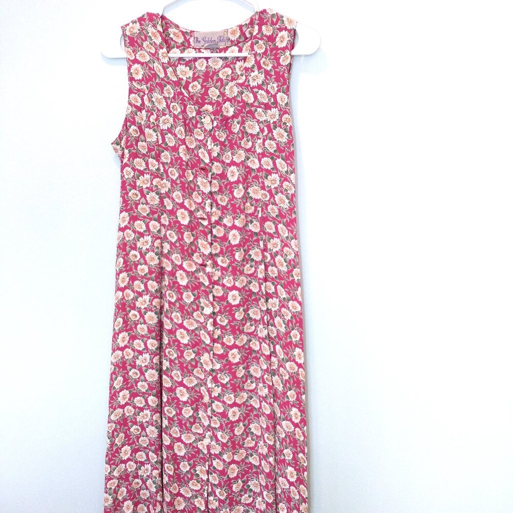 Golden Tulip Floral Sleeveless Maxi Dress Size M